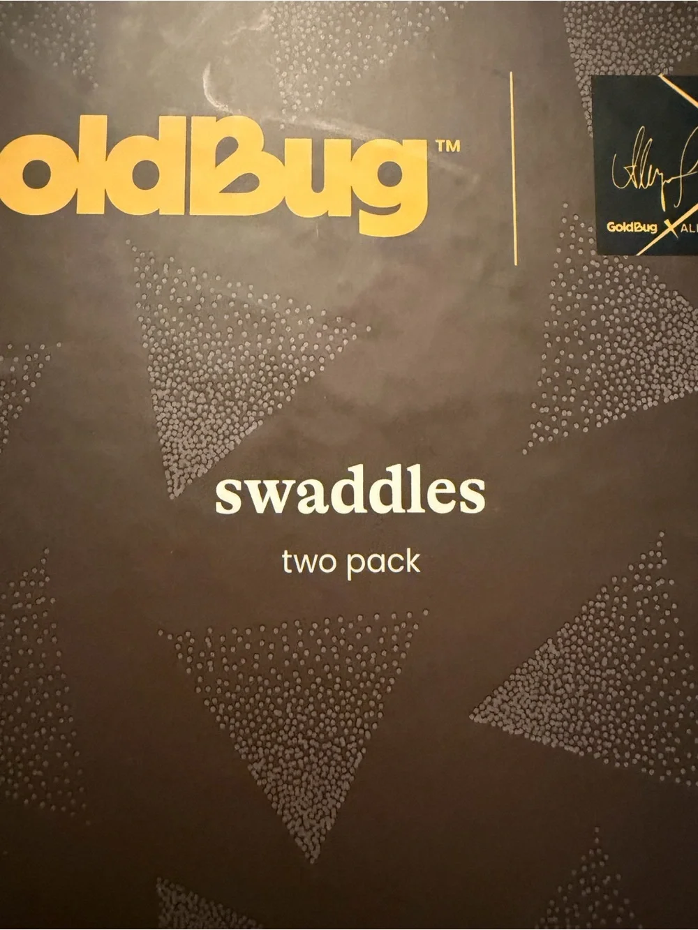Gold Bug x Allyson Felix 100% Cotton Muslin Swaddle Blankets 2 Pack